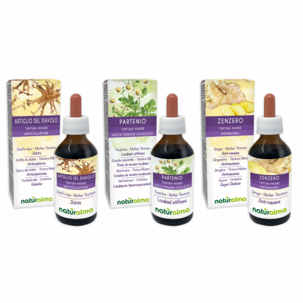 Routine Articolazioni (Artiglio del diavolo + Partenio + Zenzero) 3 x 100 ml – Naturalma AP5-Pack 178-defaultCombination
