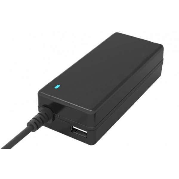 Alimentatore Universale per Notebook 65W con 12 connettori, porta USB 5V1A, 100/240VAC, 15/20VDC